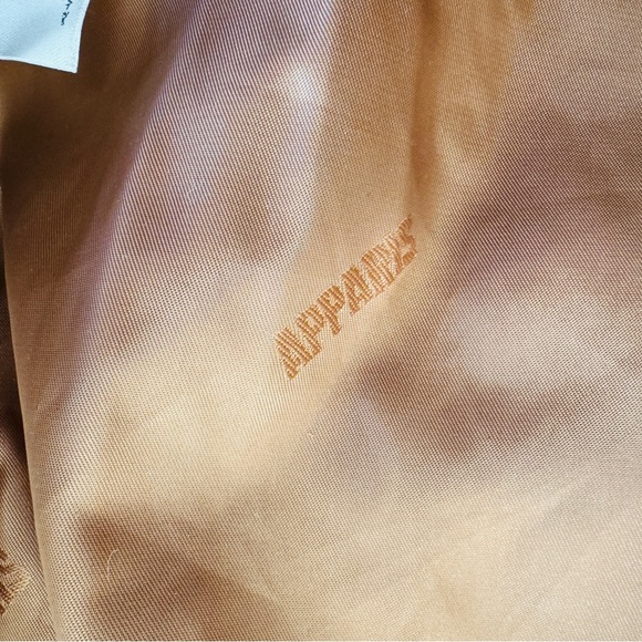 Apparis Brown Faux Leather Puffer Jacket - Picture 8 of 11